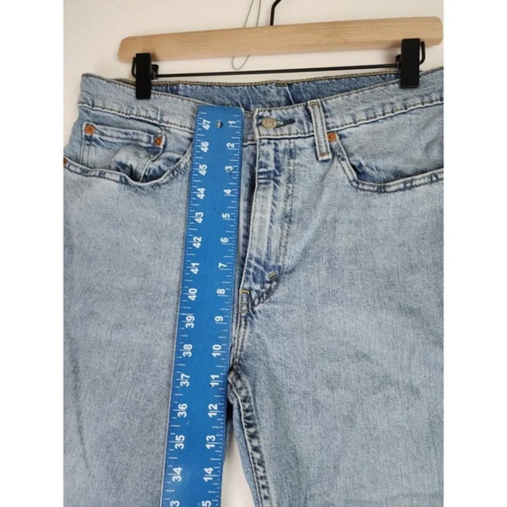 Levi Strauss 514 Blue Jeans Mens Size 34W 32L Straight‎ Fit Flex